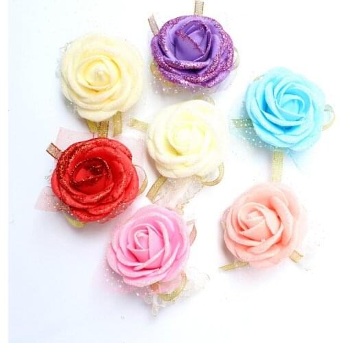 Hot sale Wedding decoration Handmade Wrist flower For bride bridesmaids wrist corsages bridal wrist Decoration Flowers Sh003