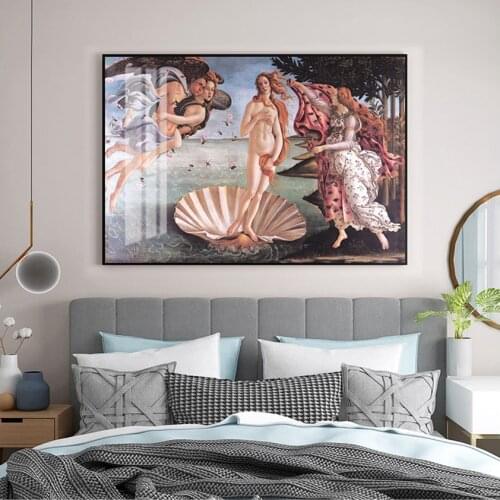 Wall Art Painting for Living Room Home Decor No Frame Classic Famous Painting Botticellis Birth of Venus Poster Print on Canvas