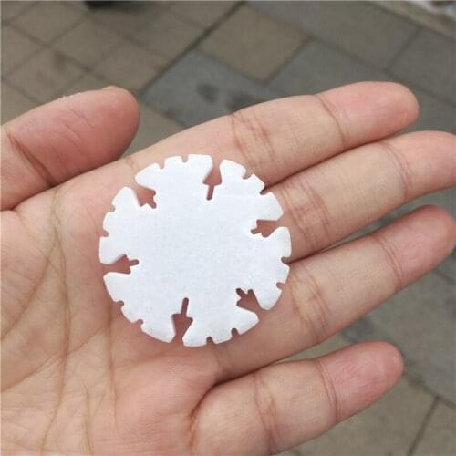 Natural quartz crystal Christmas decoration gift white jade snowflake