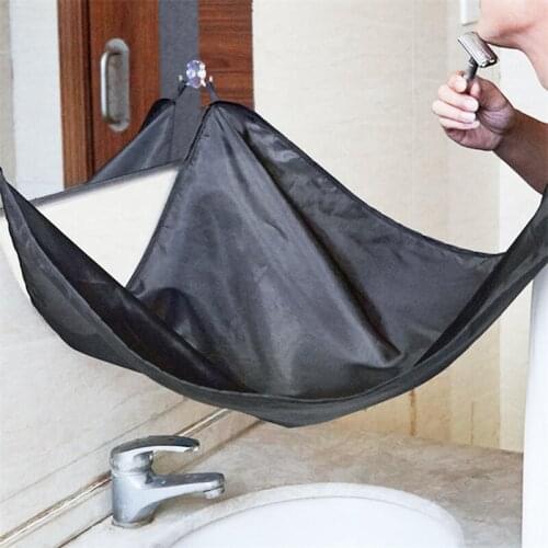 Beard Apron Two Suction Cups Clean Gather Cloth Bib Facial Hair Dye Trimmings Shaving Catcher Beard Cape
