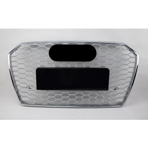Car Front Bumper Grill Center Grille for Audi A6/S6 2016 2017 2018 (Refit for RS6 Style) car-styling accessories
