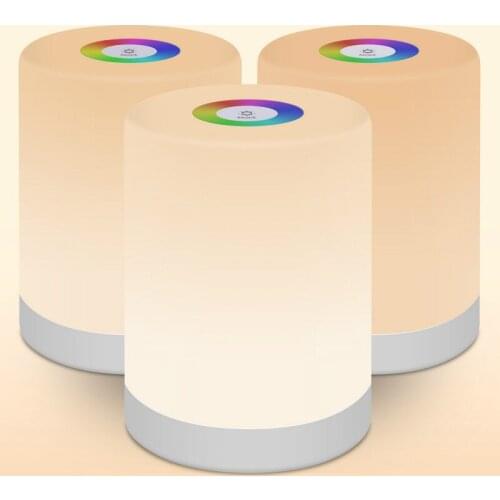 Modern Portable Touch Switch Dimming PC Night Light Living Room Table Decor Bedroom Beside Lamp Boys Girls Christmas Gifts LED