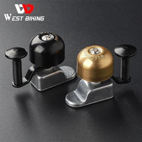 WEST BIKING Vintage Mini Bicycle Bell Ultralight Copper Safety Warning Cycling Bell Handlebar Horn Aluminum Alloy MTB Bike Bells