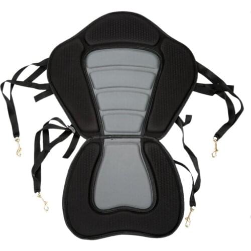 XSXS--Kayak Padded Seat Rowing Boat Soft Non-Slip Padded Base Adjustable Backrest With Boat Cushion