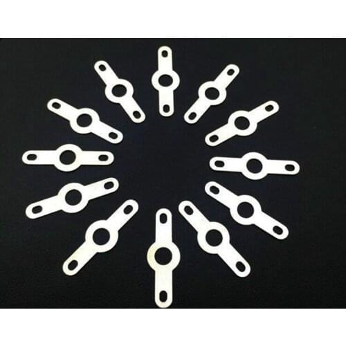 1000PCS M2.2 M2.7 M3.2 M4.2 Silver Plated Copper Double Head Soldering Terminal Circular Welding Washer Soldering Lug