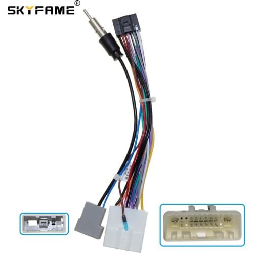 SKYFAME 16Pin Car stereo Wire Harness For Nissan low configuration vehicle cables