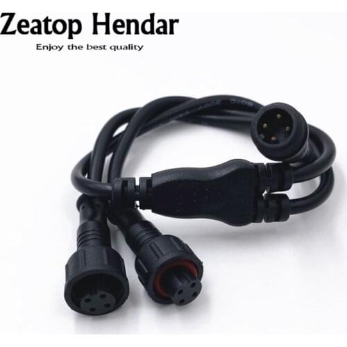 250pcs M12 Waterproof 4 Pin IP65 Power Cable Wire Plug for LED Strips Male and Female Jack Connector Small Size Head