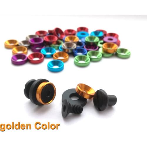 4pcs/lot 7.5mm golden Color Kydex Holster SUS304 screw knife scabbard chicago screw for 5mm holeTek lok buckle tools DIY (EAM)