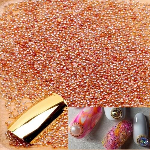 50g Elf Beads Gem Circle Rhinestone Crystal 3D Nail Art Charm Glass Caviar Tiny Beads DIY Sparkly Decoration Mini Elves Crystal
