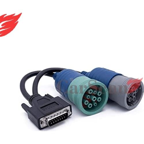 6- and 9-pin Y Deutsch Adapter cable for USB Link 125032 Diesel Truck Diagnosis Scanner PN 405048 Adapter cable