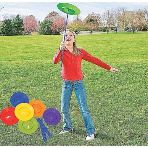 6pcs/lot Spinning Acrobatics Plates Circus Turntable Juggling Props Stage Performance Tools Kids Game Toys Balance Discs