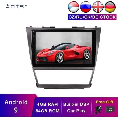 AOTSR Android 9 Car GPS For Toyota Camry 2006 - 2011 Car Navigation Tracker Auto DSP Radio Multimedia Player Head Unit 4G + 64G