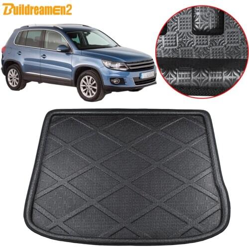 Buildreamen2 Car Styling Trunk Mat Tray Boot Liner Floor Carpet Mud Luggage Cargo Pad For Volkswagen Tiguan 2009 2011 2011