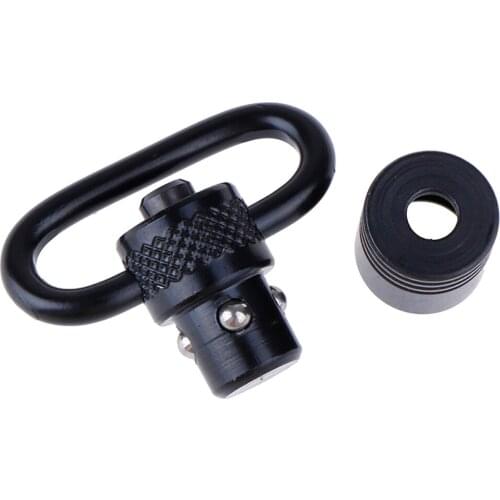 Quick Detach Release Push Sling Swivel Mount Adapter Metal Pattern Knurled Tactical Carabiner Buckle Strap Hunting Accessories