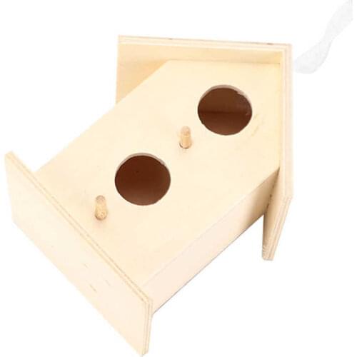 Wooden Birdhouse Hanging Wooden Birdhouse DIY Painting with Lanyard for Outdoor Gardening for Indoor and Outdoor Decoration for