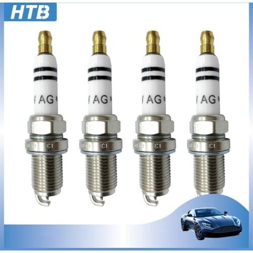 4 PCS 06H905611 Iridium Spark Plug For Audi A4 A5 1.8L 2.2L TFSI TT VW Golf Passat CC Tiguan 06H 905 621
