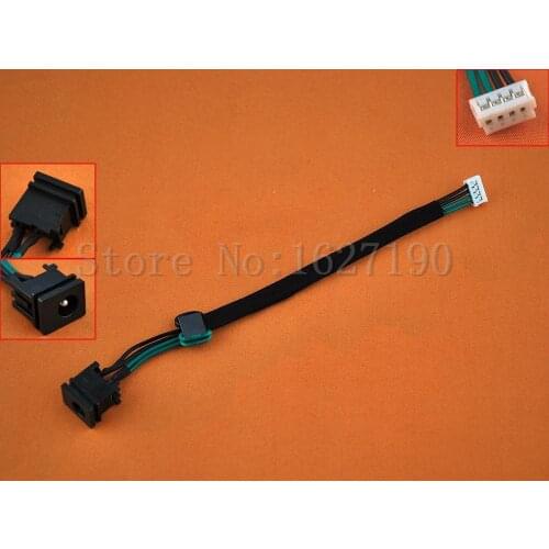 5Pcs Laptop Socket DC Power Jack Cable for TOSHIBA Satellite C650 L505 with cable PJ067 2.5MM DC Connector