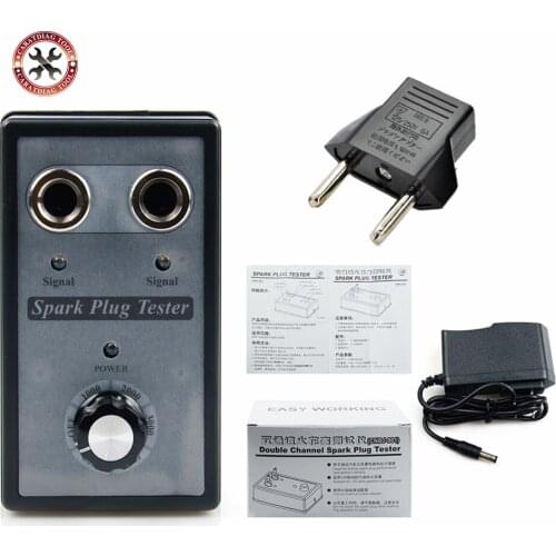 HOT!!! Car Spark Plug Tester Ignition Testers Automotive Diagnostic Tool Double Hole Analyzer for 12V Gasoline Vehicles Petrol