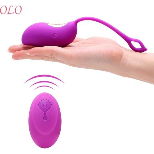 OLO Vaginal Tight Exercise Vibrating Egg Wireless Remote Control USB Rechargeable G-Spot Massager Sex Toys for Women