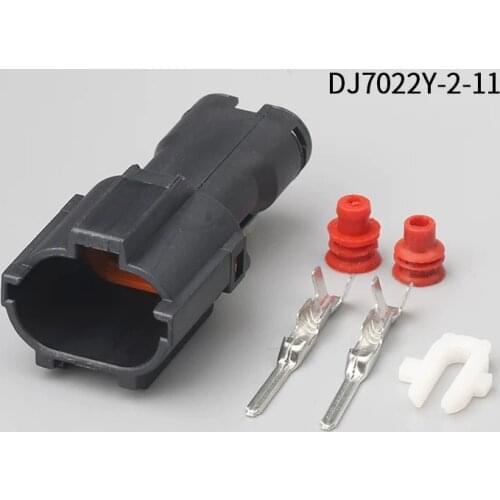 MG640322-5 500pcs 2Pin 2mm male Auto Motorcycle Electronic Wiring Connector for AUdi,VW,BMW, Honda,Toyota,Ford DJ7022Y-2-11