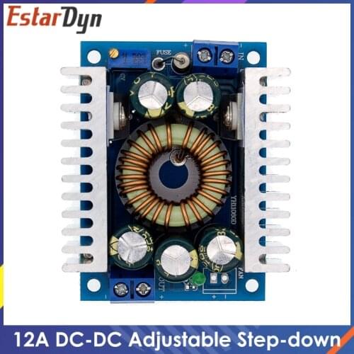 12A DC-DC Power supply module High Power Low Ripple Adjustable 95% Efficient Step-down Module 5-40V to 1.2-36V