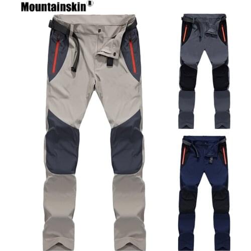 Mountainskin Men Tactical Water Repellent Pant Hiking Quick Dry Outdoor Sport Fishing Camping Trekking Breathable Trousers VA933