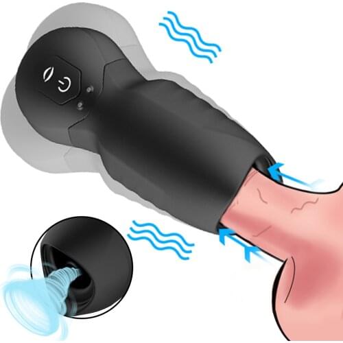 Penis Sucking Trainer Glans Male Masturbation Cup Oral Blowjob Automatic Sucking Penis Exercise Delay Ejaculation SexToy for Men