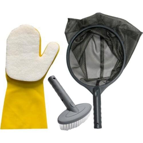 Outdoor Durable Swimming Pool Cleaning Kit Pond Spa Maintenance Kit Maintenance Cleaner Tools 3Pcs Tub Accessories For Pool