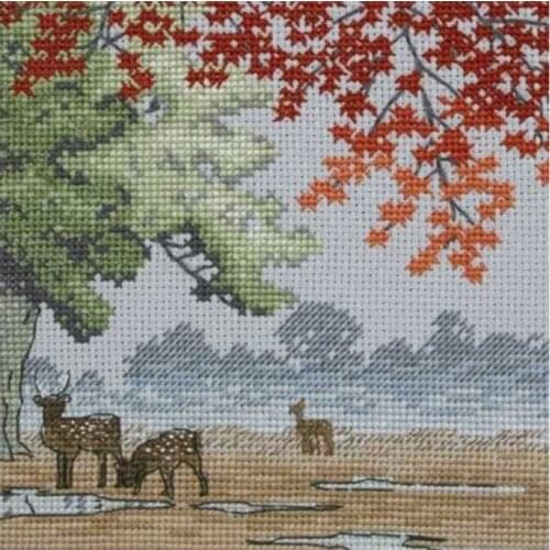 Nara Park patterns counted 11CT 14CT Cross Stitch Set DIY Cross-stitch Kits Embroidery Needlework Home Decor