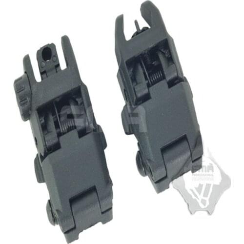 NEW 20MM Rail ACM FBUS Gen1 Hunting Tactical Folding Front & Rear Set Flip Up Backup Sights BUIS