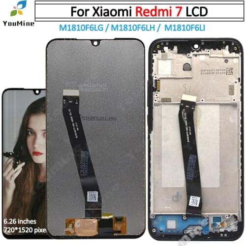 Original 6.26" For Xiaomi Redmi 7 LCD Display Touch Screen Digitizer Assembly Replacement For Redmi7 lcd + tools