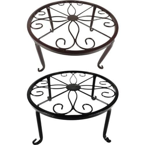 13MA Flower Pot Plant Stand Metal Planter Stands for Indoor Outdoor Pots Holder Garden Container Supports Rack