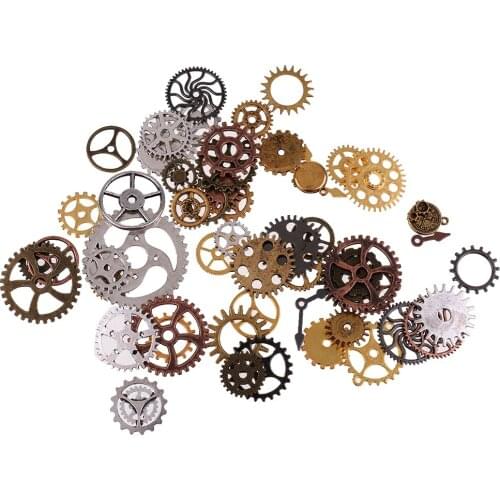 100g Watch Parts Charms Steampunk Pendants Jewellery Art Craft Gears DIY