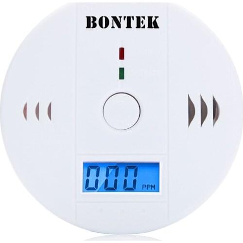 Carbon Monoxide Alarm Wall Mounted COD-110K Portable Carbon Monoxide Detector Battery Operated 10 Years - White