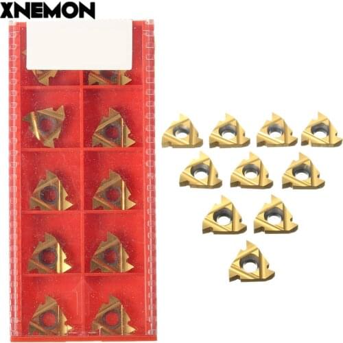 16IR AG60 Carbide Threading Inserts 60 Degree Internal Threading Insert Indexable Lathe Insert for Threaded Cutter Lathe Tool