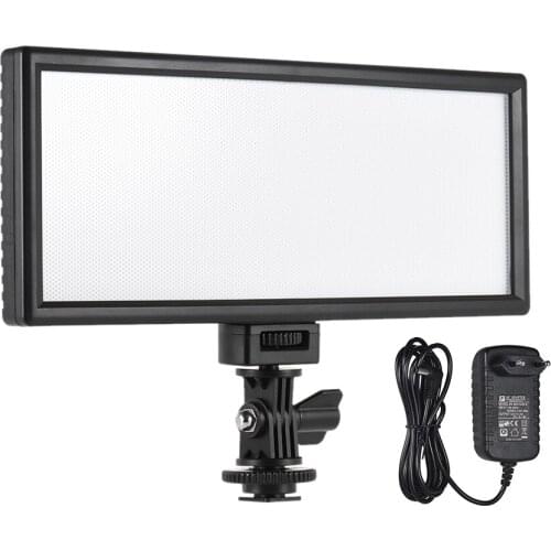 Viltrox L132B Ultra-thin LED Video Light Photo Studio Camera Light Photography Lighting w/Power Adapter for Camera Camcorder