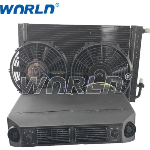 12V/24V Universal Assembly All Cars Auto AC Air Conditioning Parts Fans Condenser Evaporator Installation Match Accessories