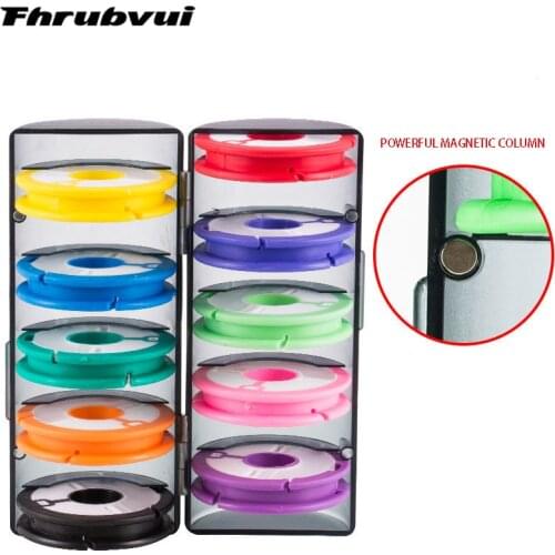 2021 Colorful Fishing Main Line Box Winding Board High Quality Fishing Box Fishing Tools 4-16 Spindle Silicone Main Spool Tool