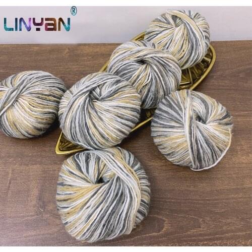 300g 35% Wool yarn Chunky yarn Knitwear Hand Knitting Space dye Yarn For Knitting & Crocheting DIY Scarf Sweater threads zl49