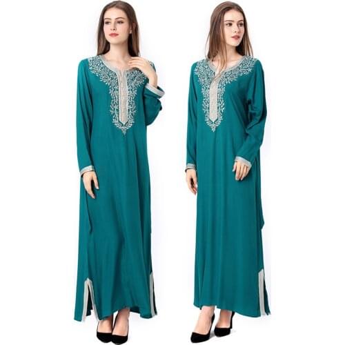 Abaya Dubai Ramadan Muslim Dress Women Turkey Arabic Pakistani Islam Clothing African Dresses Abayas Oman Robe Longue Femme 2021