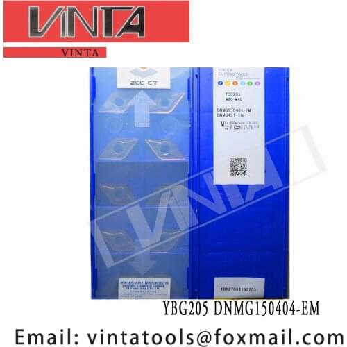 Free shipping high quality 10pcs/lots YBG205 YBG202 DNMG150404-EM cnc carbide turning inserts