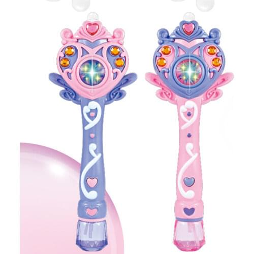 Kids Magic Wand Bubble Machine Blower Toy Electric Magic Party Wedding Bubble Gun Soap Water Blower for Children Bubbles Toy