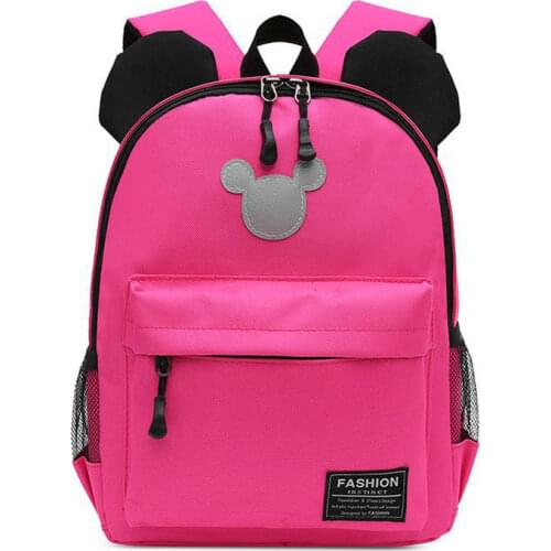 Disney 3-6 Year Old Children School Bags Minnie Girls Boys Backpacks Kids Mickey Book Bag Satchel Knapsack