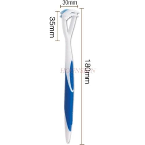 Double-sided Tongue Scraper Soft Hairy Tongue Brush Oral Cleaning Bad Breath Sale