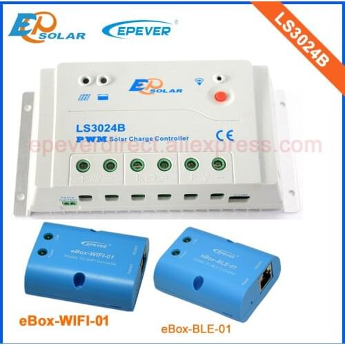 EPsolar PWM 30A 30amp Regulator solar panel Battery LS3024B with both BLE and wifi funciton use for mobile phone use