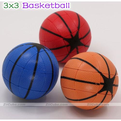 FanXin Puzzle 3x3 Magic Cube Ball Basketball Plastic Toys Game Personalized Basketballer 's Gift Educational Twist Wisdom Puzzle