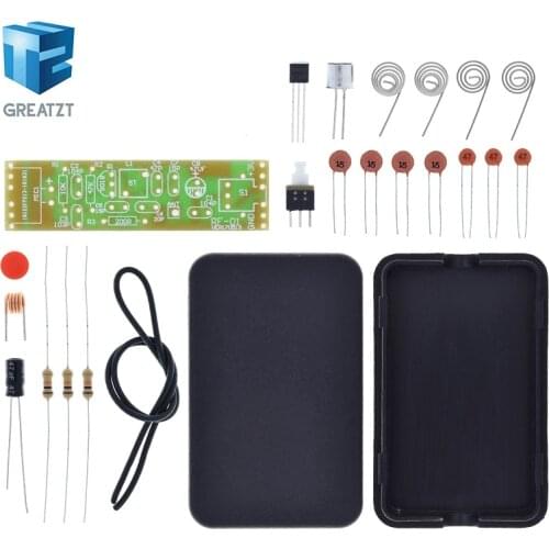 FM Frequency Modulation Wireless Microphone Module 70-110MHz 1.5V Transmitter Board Parts Kits Electronic Suite + Shell DIY Kit