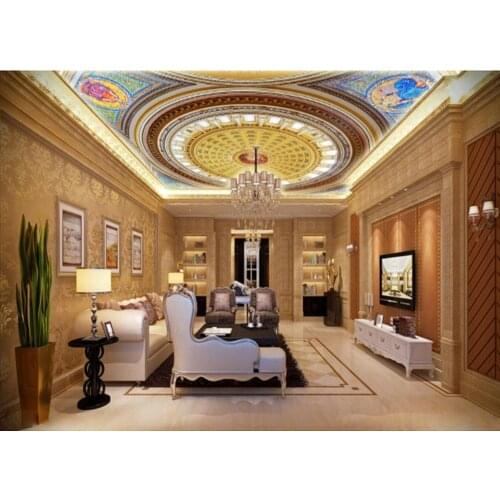 Photo Wallpaper Living Room Bedroom KTV Ceiling Murals Wallpaper Beautiful fairy square ceiling