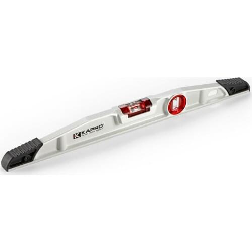 KAPRO High Accuracy Range 40/60/80cm Heavy Aluminum Alloy Level Measuring Ruler With Red Spirit Bubbles Level Gauge Instrument