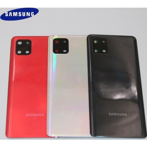 Battery Case Cover Rear Door Housing Back Case For Samsung Galaxy Note 10 Lite N770 Battery Cover Camera Frame Lens With Logo